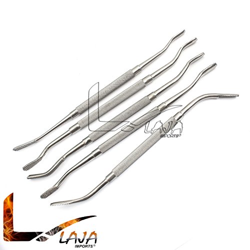 LAJA IMPORTS Set of 5 PC Bone Files Dental IMPLANT WAHL, POLOKOFF, Miller Files