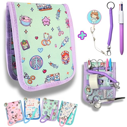 BASAMA ® Salvabolsillos Enfermeria +2 Porta Tijeras Enfermeria + Boligrafo de 4 Colores | Este Bolsillo Enfermera Organizador, es la Mejor Idea de Regalos para Enfermeras (Verde Morado) BASAMA ® Salvabolsillos Enfermeria +2 Porta Tijeras Enfermeria + Boligrafo de 4 Colores | Este Bolsillo Enfermera Organizador, es la Mejor Idea de Regalos para Enfermeras (Verde Morado)