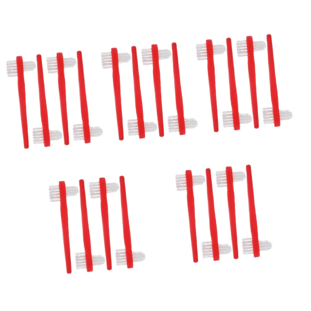 CALLARON 5 Series Cepillo De Limpieza Para Dentaduras Postizas Cepillo De Con Cabezales Firmes Cepillos Para Adultos Cepillo Para Dentaduras Postizas Herramientas De 4 piezas x 5