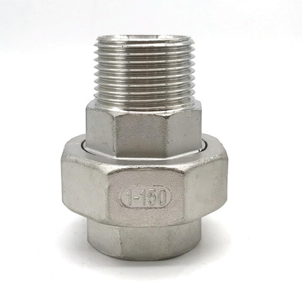 Accesorio de tubería de fundición, Conector de unión de tubería de Acero Inoxidable 304 con Rosca Hembra BSP a Macho, for Adaptador de jardín doméstico, Accesorios de unión(1 1/4")