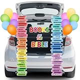 Durable et réutilisable : notre kit de décorations religieuses pour coffre ou friandises est fabriqué en papier laminé robuste et en latex épais. Facile à ranger, à plier et à réutiliser pour plusieurs événements à l'église — d'Halloween aux vacances de l'école biblique et des présentations d'école du dimanche.