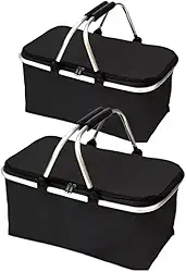 Bolsa Térmica Dobrável Cesto Grande De Piquenique 30 Litros