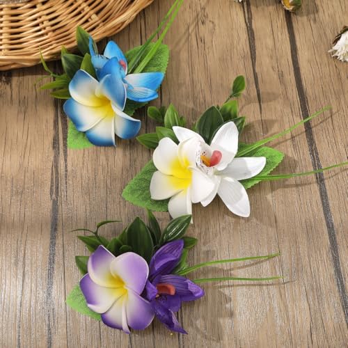 Set 3 Pinzas de Flores Hawaianas para Mujer miniatura 4
