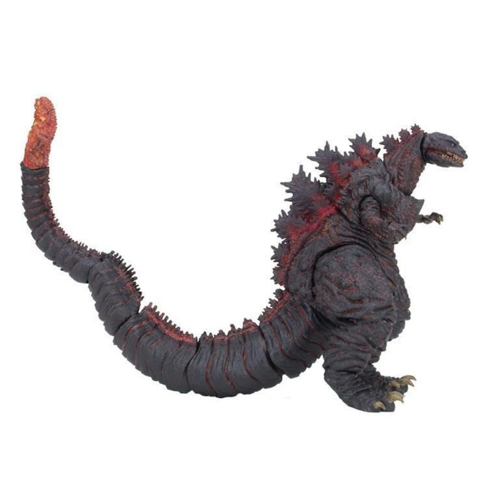 17,8 cm großer roter Kaiju-Dinosaurier – Monsterkönig bewegliche Figur, Sammlerstück, rotes Kreaturmodell