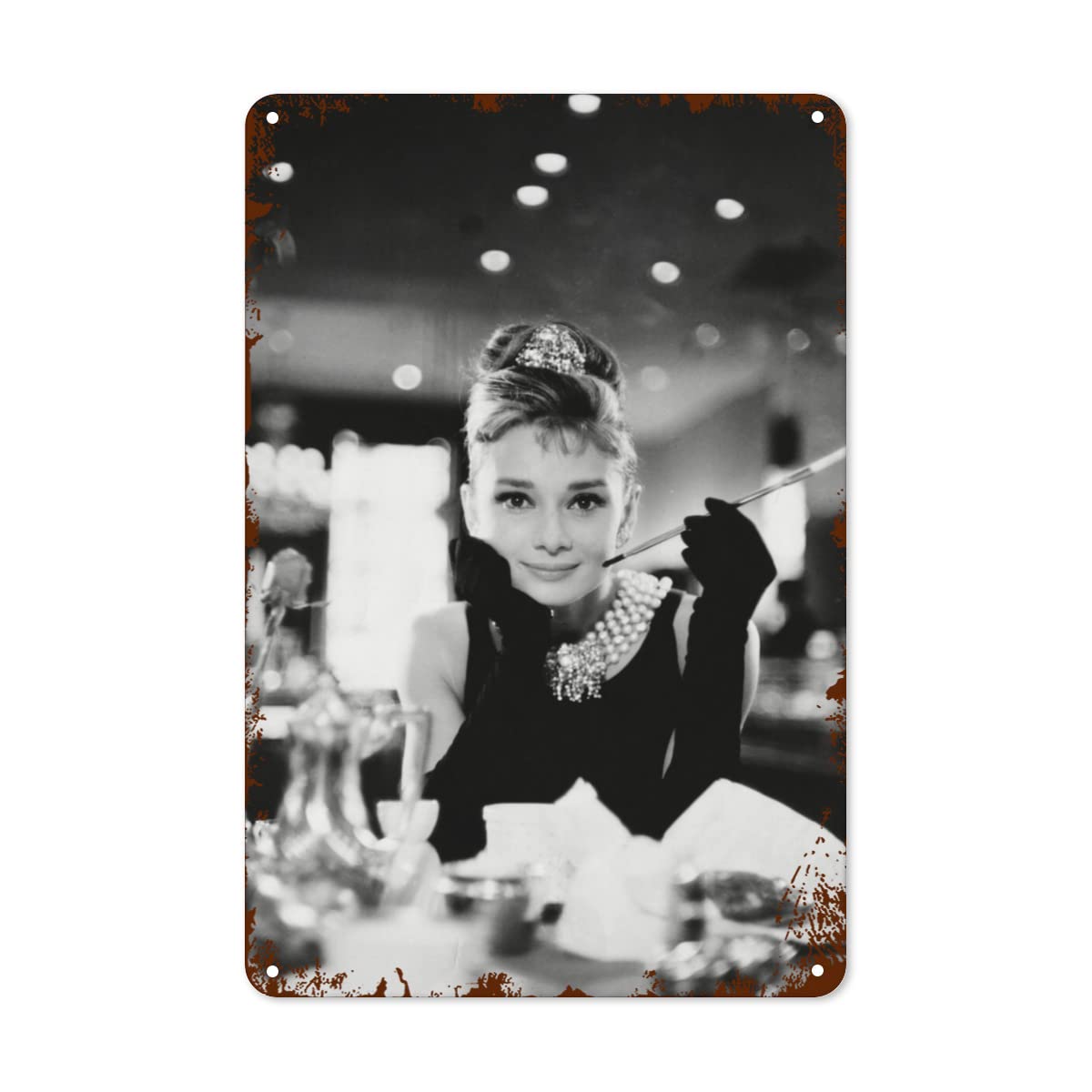 Amazon.co.jp: ブリキ看板 オードリー・ヘップバーン Audrey Hepburn 