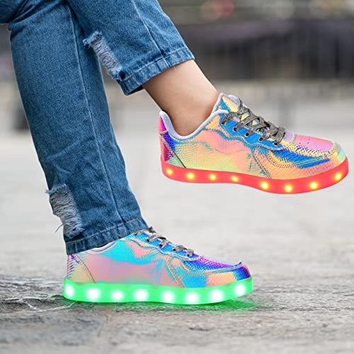 Image of Light Up Shoes Men Women LED Shoes USB Charging Adult High Top LED Sneakers Glow in The Dark Footwear for Dancing Party Festivals Festivals