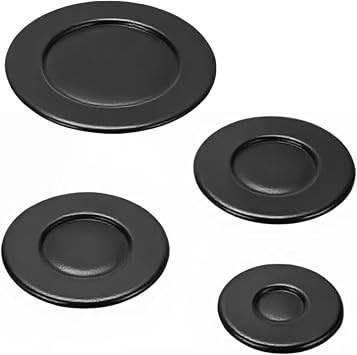 4 pack set of gas stove burner caps Suitable for Sabaf equipped | Fit for SABAF,Cooker Hob Gas Burner Cap,Gas Stove Burner Cap Set,Cooker Hat Set 1Large,2Middle,1Small