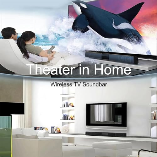 Kabelloser Bluetooth 5.0 Soundbar-Lautsprecher für Fernseher mit Fernbedienung, True Wireless 20 W USB wiederaufladbar,EQ-Modus für Heimkino, Audio, PC, TV, Telefon, Laptop – Bild 7