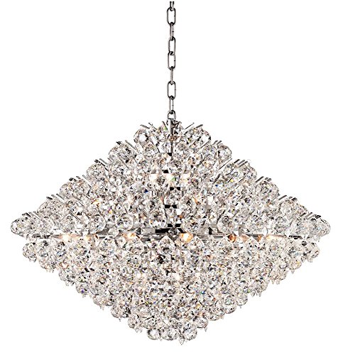 Vienna Full Spectrum Essa Chrome Pendant Chandelier Lighting 31 1/2" Wide Modern Crystal Balls Diamond Glass 21-Light Fixture for Dining Room Living House Home Foyer Kitchen Island Entryway Bedroom Vienna Full Spectrum Essa Chrome Pendant Chandelier Lighting 31 1/2" Wide Modern Crystal Balls Diamond Glass 21-Light Fixture for Dining Room Living House Home Foyer Kitchen Island Entryway Bedroom