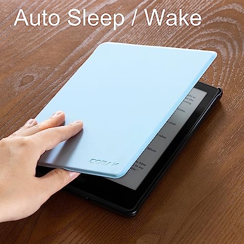 Image of CoBak Case for 6.8 inch eBook Readers 11th Generation 2021 Released | New PU Leather Cover and Clear Soft Silicone Back Cover with Auto Sleep Wake