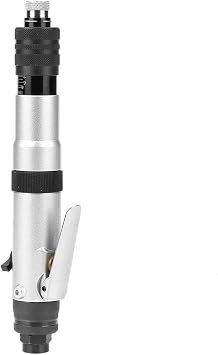 Pneumatic, 1/4 Inch Semi Automatic Clutch Type Air Straight with Adjustable Torque and Rotation, for Mechanical Manufacturing Hardware Repair Home Maintenance