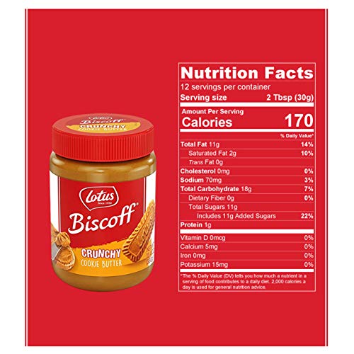 Biscoff Cookie Spread, Crunchy, 13.4 oz Gourmetian