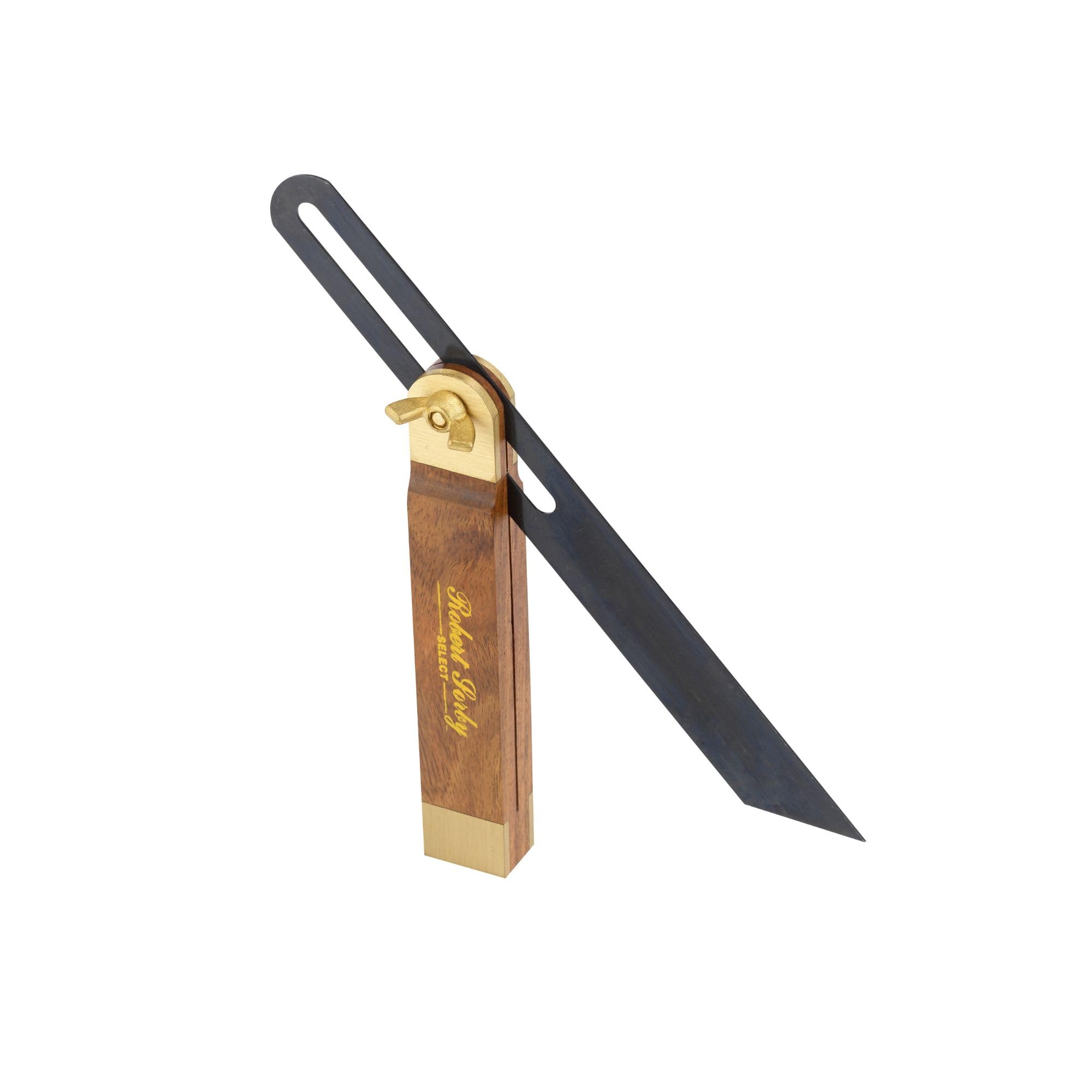 Robert Sorby Select Carpenters Sliding Bevel - Adjustable Bevel Gauge - Angle Finder with Rosewood Hardwood Handle (Grey, 9")