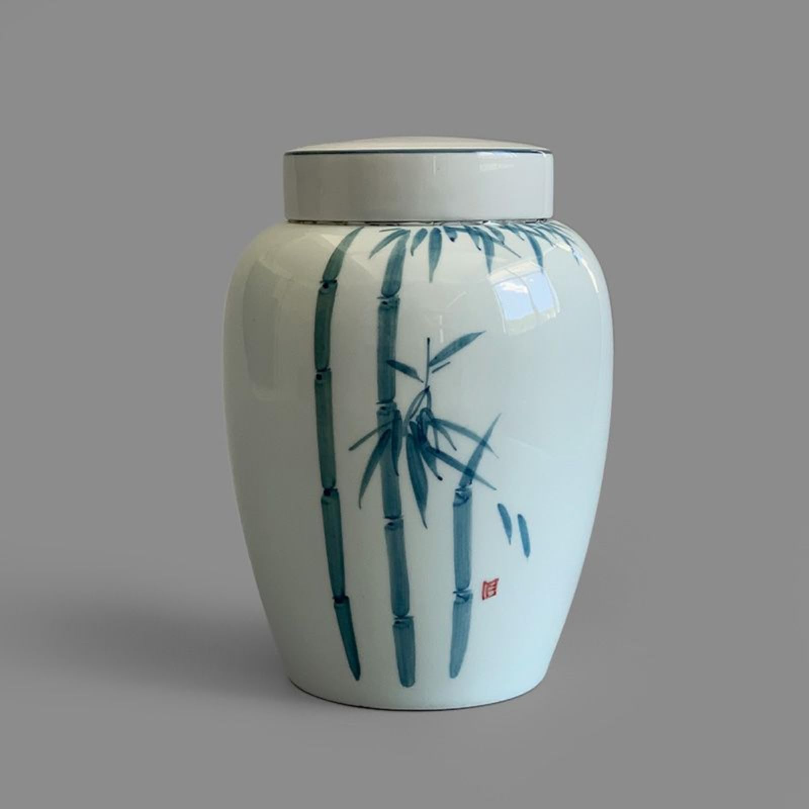Boîte à thé en céramique 2000 ml pot scellé de style chinois traditionnel pour la cuisine