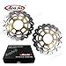 Arashi Front Rear Brake Discs Rotors for Suzuki GSXR 1000 2005-2008 K5 K6 K7 K8, Motorcycle Replacement Accessories Gold