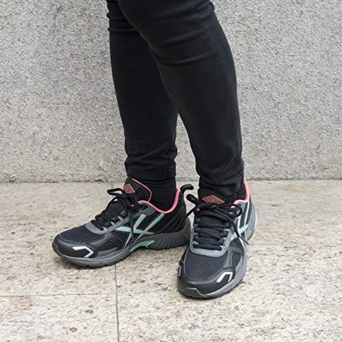 Steel Edge Walking Shoes for Women, Solid Rubber Arch Support Shoes for Women, Comfortable Insole Women's Shoes, Mesh Fabric Running Shoes for Women, Trail Specific Design Shoes Black - Thumbnail 6