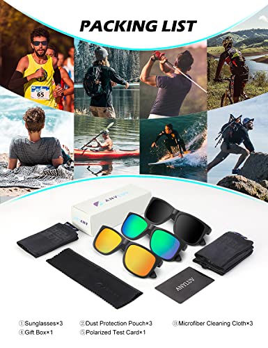 Image of ANYLUV Womens Sunglasses Polarized Sunglasses for Women, Trendy Woman Polarized Ultraviolet Protection Travel