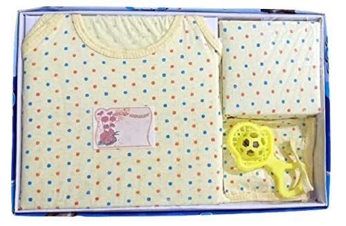 sai Creation Baby Gift Pack of 10 (0-3 Months, Yellow)-picture-30