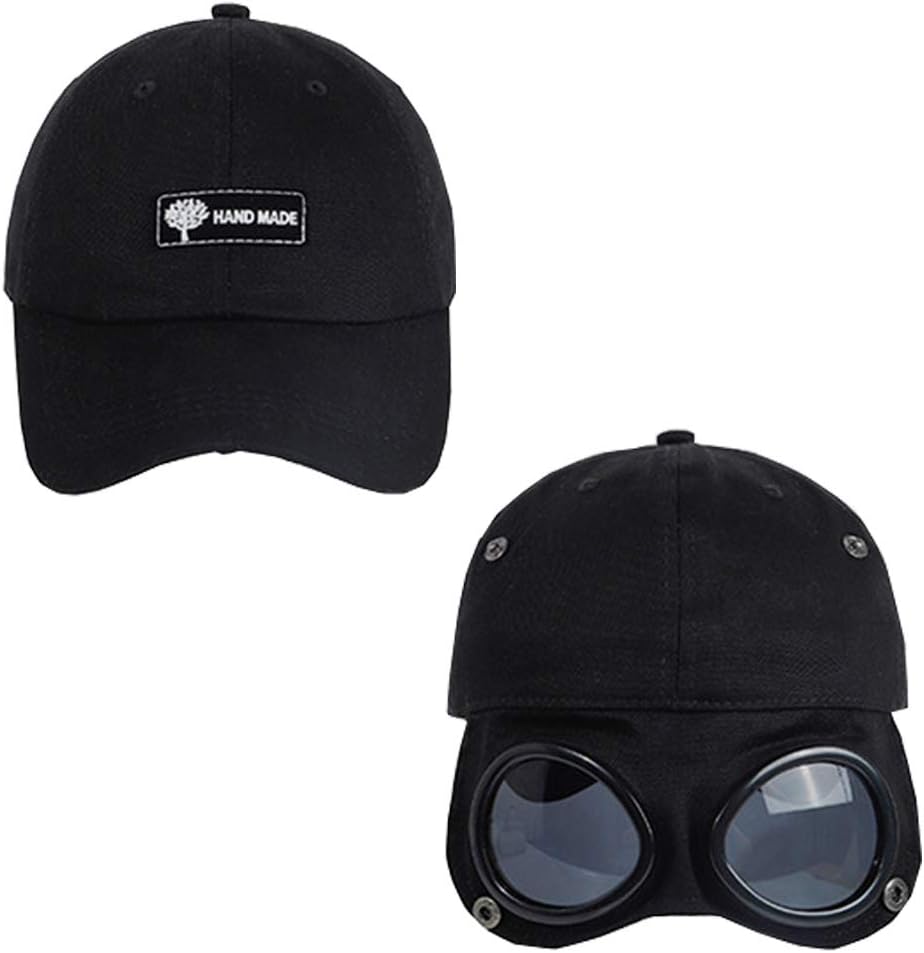 Baseball Cap Hats Dad Hat Outdoor Cap with Anti-UV Ear Flaps Trooper Trapper Pilot Goggles Cap for Women and Men