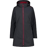 CMP - Parka da Donna con Cappuccio e Zip, Antracite-Anemone