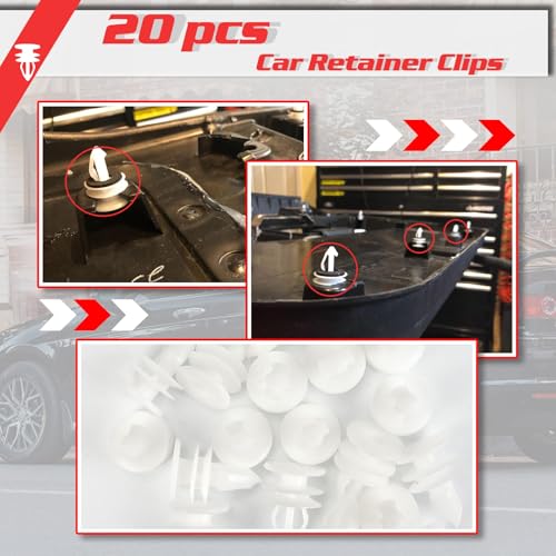 Image of OTUAYAUTO 20Pcs Door Trim Panel Retainer Clips Fasteners Rivets Pins Replacement for GMC Envoy Chevy Trailblazer Suburban Silverado, OEM# 10357004,10360625,15095067,15155113,15205950,15944000