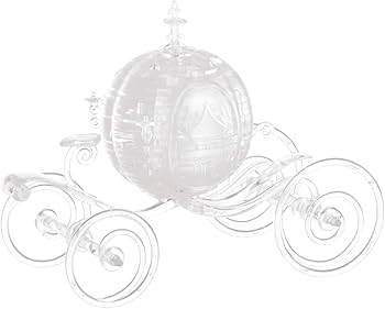 米国 クリスタルワールド社 『魔法の馬車』 置き物 刻印あり 希少