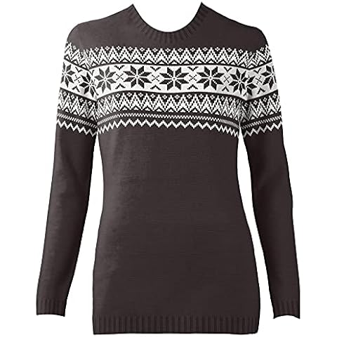 The Nordic Fairisle Black Womens Eco Christmas Jumper Cover