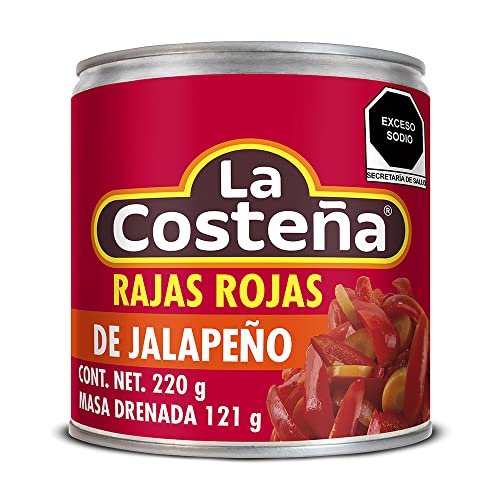 Rajas Rojas De Jalapeños La Costeña 220G