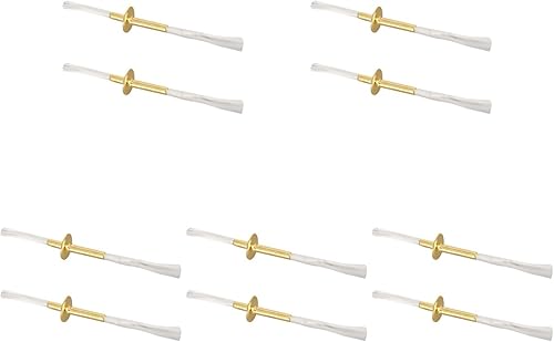Zerodeko 10 piezas de tubo de mecha soporte de mantequilla Ghee soporte de lámpara de mecha de mantequilla de vela soporte de mecha de fibra de