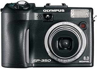 OM System OLYMPUS SP-350 8MP Digital Camera with 3X Optical Zoom (Black)