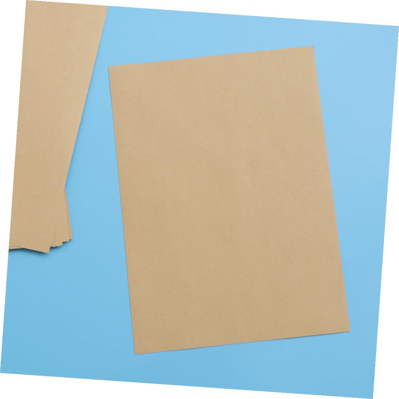 100blätter Kraftpapier Unbedruckt Blankopapier Schreibpapier Retro Vintage Briefpapier Schreibwaren für Kalligrafie und Bastelideen