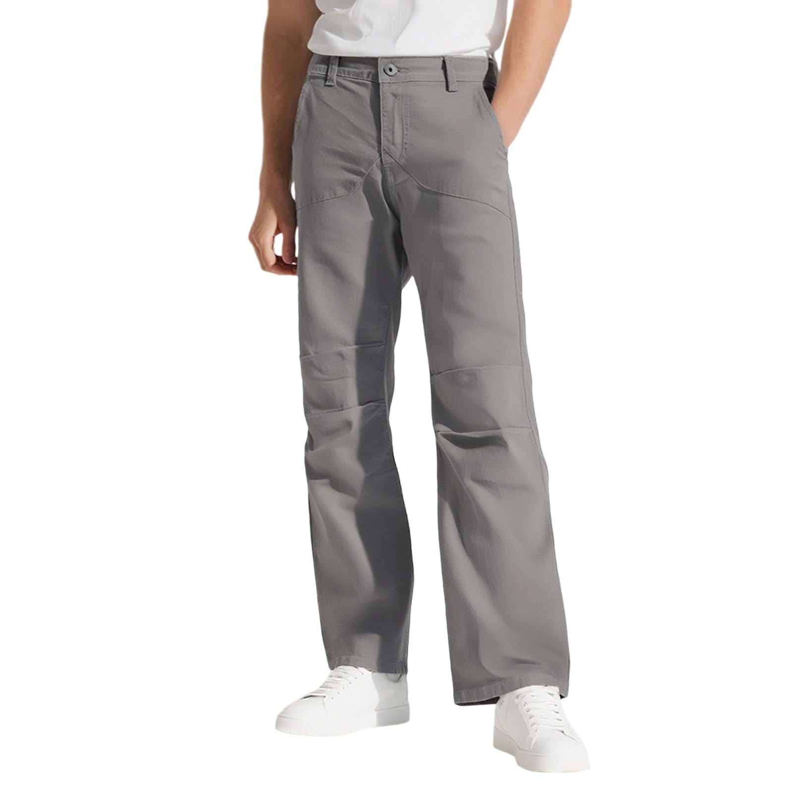 Generisch Jogginghose Herren Baumwolle Basic Sweathose mit Taschen Streetwear Joggers Hose Sportliche Freizeithose, Slim Fit, Komfort Sweathose Stretch Business & Freizeit - Bequeme Loungehose