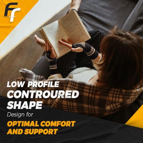 FITTOO Copper Compression Hand and Wrist Sleeves Brace for Men & Women - Pain Relief, Injury Recovery, Suitable for Sports Protection - Fits Left or Right Hand - Image 6