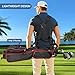 Golf Stand Bag 2 Way Divider，Par 3 Golf Bag with 6 Pockets Holds Up to 7 Clubs Dual Strap Small Golf Bag for Men & Women