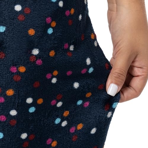 Image of Fruit of the Loom Women's Sueded Jersey Crew Top and Fleece Pant Sleep Set