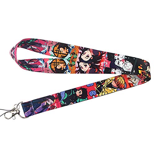 Anime Source Japanese Manga Series Demon Slayer Anime Character Lanyard Keychain ID Badge Holder