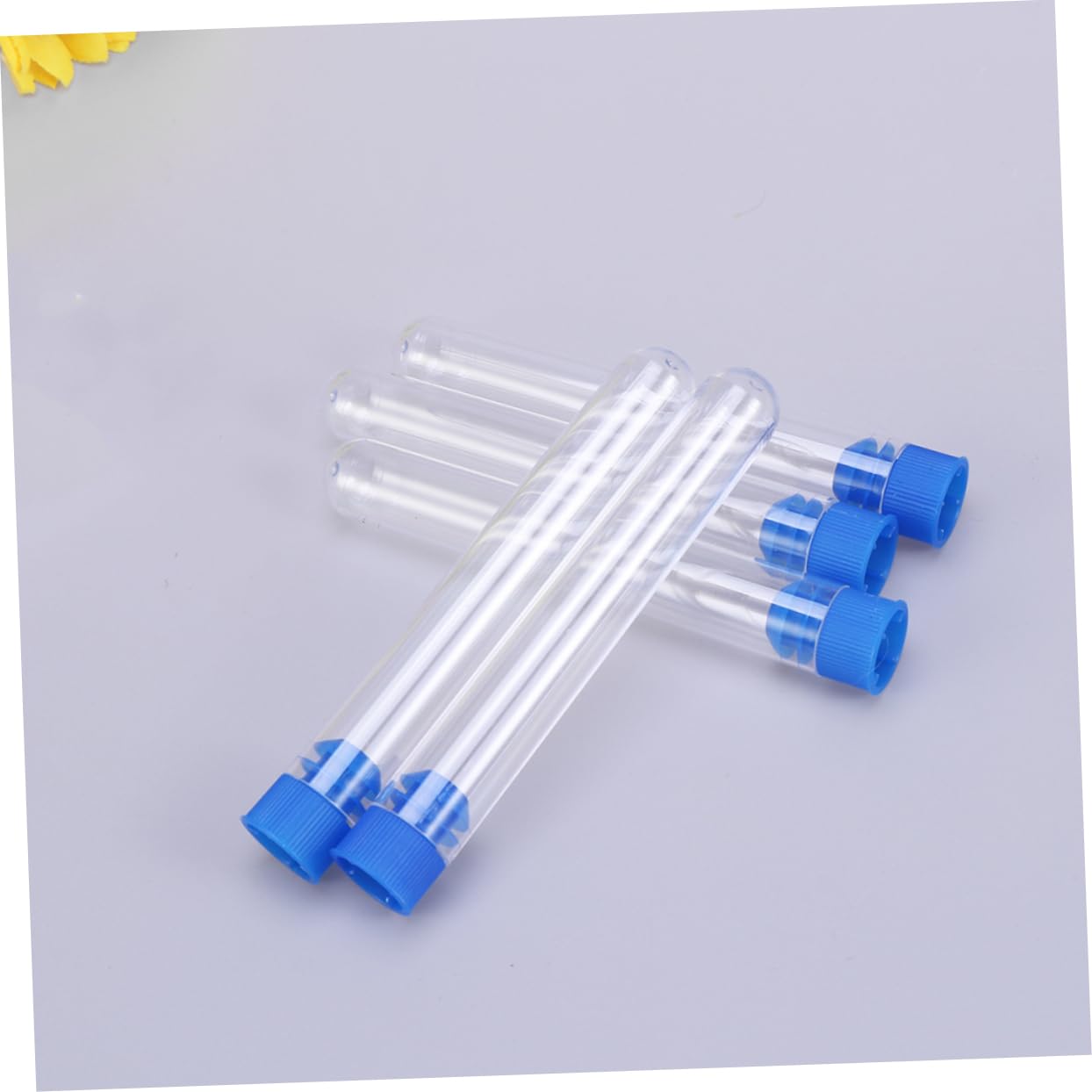 VILLFUL 50pcs Cosmetic Containers Test Tube with Screw Cap Hostipal Test Tubes Small Test Tubes Chemical Reagent Mini Storage Bottles Test Tubes with Caps Small Laboratory Bottle Lab Tubes