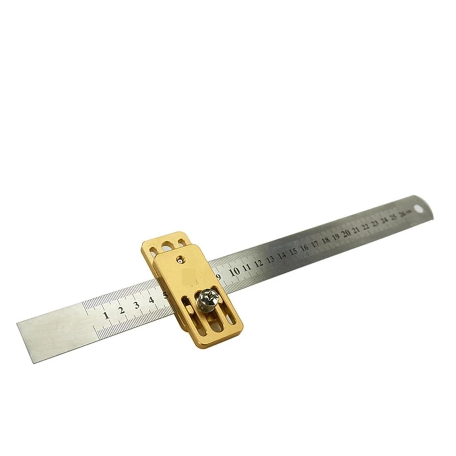 escuadra (herramienta de carpintero) Herramienta de trazado de carpintería, regla de acero, bloque de posicionamiento, herramienta tachada, indicador de marcado de dibujo de línea, limitador de regla