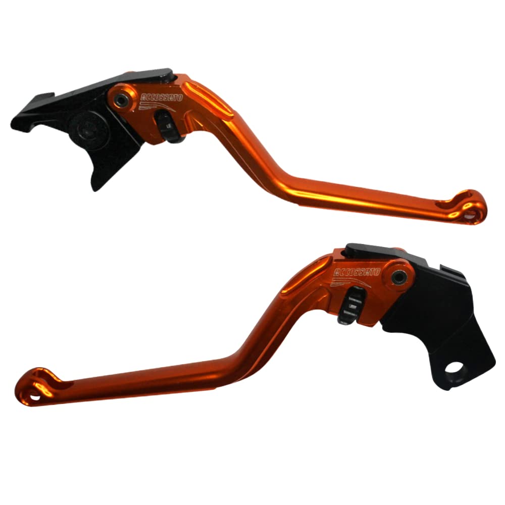 Palancas naranjas Accossato para moto Suzuki 600 Katana 1998-2006
