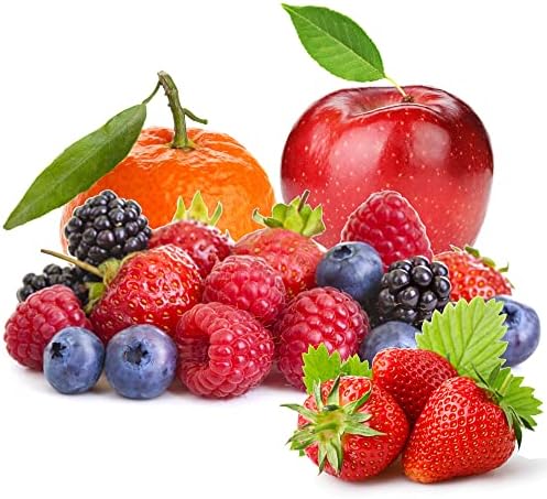 600+ Mix Fruit Seeds Combo Pack - 6 Variety Non-GMO Heirloom and Organic, Strawberry Seeds Raspberry Seeds Mulberry Seeds Apple Seeds Orange Seeds Blueberry Seeds for Planting Home Garden