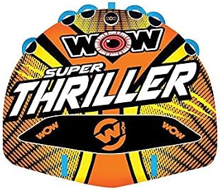 WOW Watersports Thriller Deck Tube Water Towable Tube Inflatable Boat Tube, Wild Wake