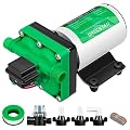SPECSTAR 42-series Fresh Water Pump, 12V DC 5.5GPM 70 PSI Self Priming Diaphragm Water Pump Include 1/2" Garden Hose Adapters RV Marine Water Pump for Yacht, Garden, Camper