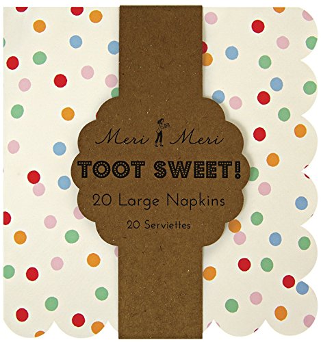 Preisvergleich Produktbild Party Savvy Meri Meri Servietten groß - Bunte Punkte