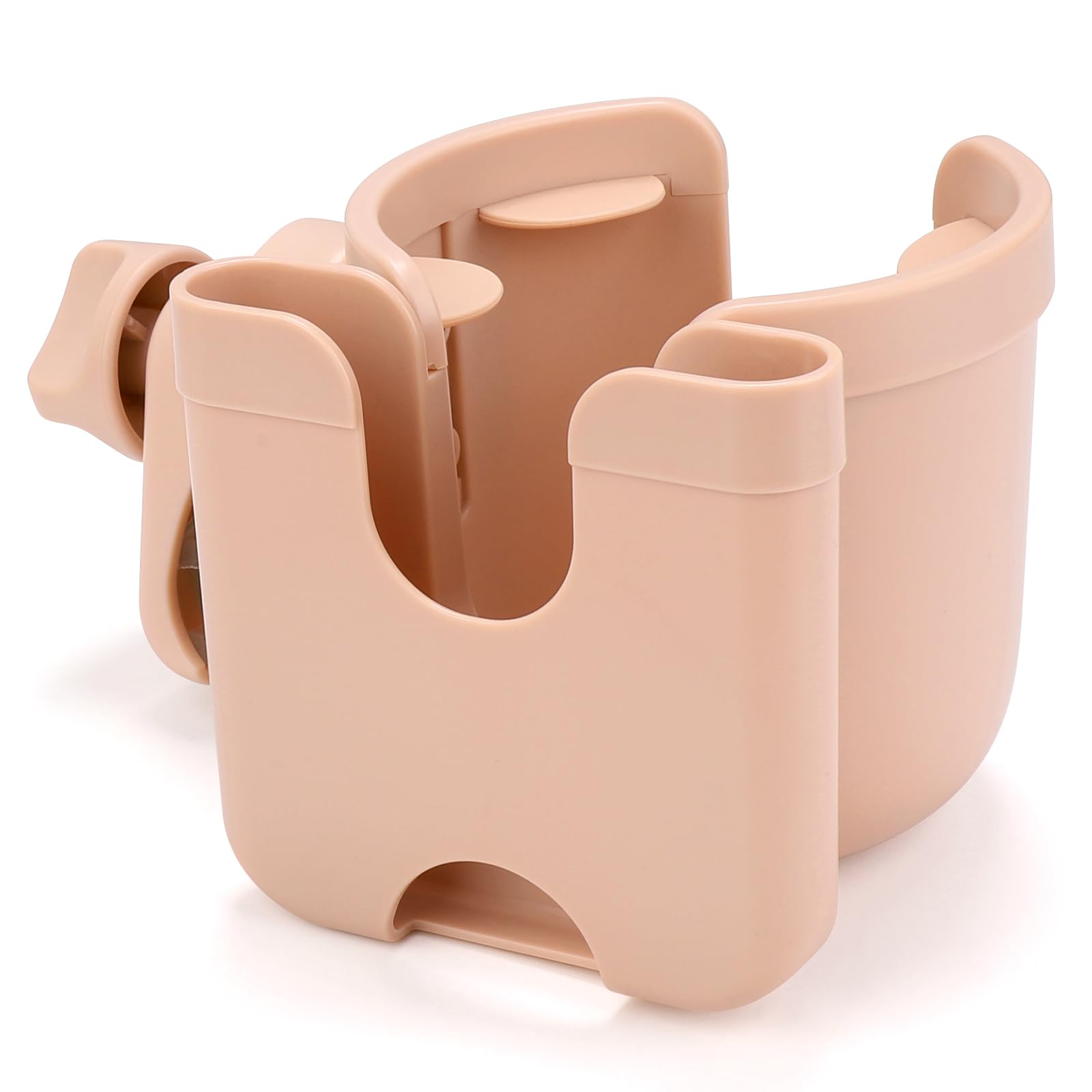 Accmor Stroller Cup Holder with Phone Holder, Bike Cup Holder, Walker Scooter Wheelchair Cup Holder Attachment, Universal Cup Holder for Uppababy Graco Strollers