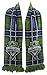 Ruffneck MLS Seattle Sounders FC Tartan Soccer Scarves, Green, One Size