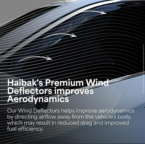 Haibak Wind Deflectors Set Compatible With Seat Ibiza MK4 6J 2009-2017 2 Doors Tinted 2pcs in Channel Fitment - Image 3