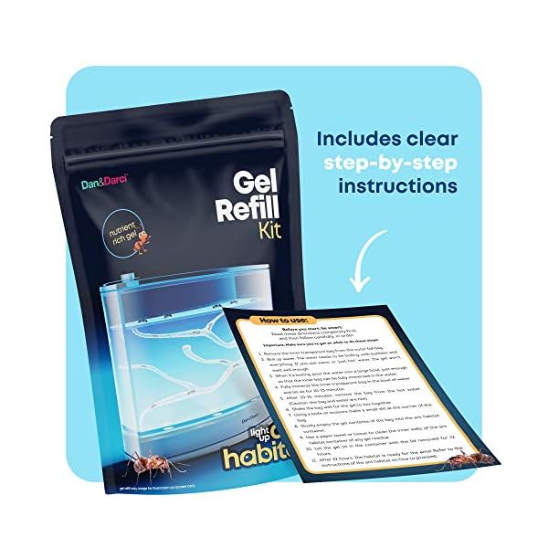 Gel Refill for Ant Habitat Gel Compatible with Dan & Darci, Evviva