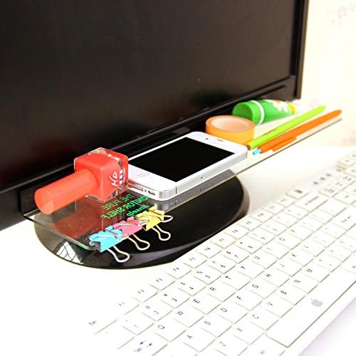 Miniatura 2 de Home-organizer Tech Soporte de notas y tablero de notas para monitores de computadora, tablones de mensajes acrílicos, blocs de notas con dos cajas