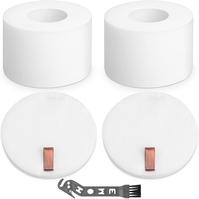 Jollsung 2Pack NV601UK Felt Foam Filters for Shark Rotator Powered Lift-Away NV601UK NV601UKT NV600UK NV600 NV601 NV700UK NV700UKT NV770