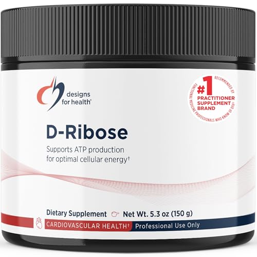 Designs for Health D-Ribose Powder - 5000mg Pure D-Ribose Supplement - May Support Athletes Workouts Energy + Muscles - Non-GMO Drink Mix Powder No Added Sugar (30 Servings / 150g)